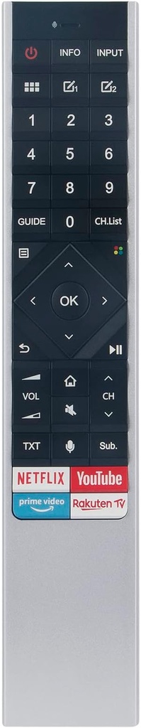 New ERF6A62 Replacement Remote Control for Hisense Smart TV H55O8B OLED H55U8B H55U7B H55U8BE H55U8BUK H65U8B H65U8BE H65U8BUK HE55U7A9EUWTSG HE55U6F1UWTSG HE65U65U6 F1UWTTS4G HE65U7A9EUWTSG
