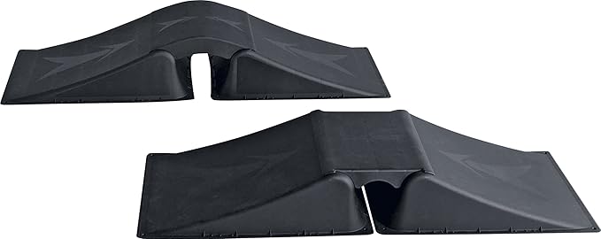 Outdoor Play Skater ramp with three functions, skate ramp for skateboard, inline skates, roller skates, bicycle, RC cars, BMX bikes, skates. Not suitable for stunt scooters or scooters
