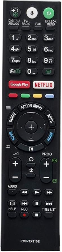 VINABTY RMF-TX310E Remote Control for Sony Android TV KD-43XG8305 KD-75XF90xx KD-55XF90xx KD-49XF9005 KD-43XG8096 KD-49XG9005 KD-49XG8096 KD-65AG8 KD-65X: G8096 KD-65X8 KD-65XG8096 KD-65X8