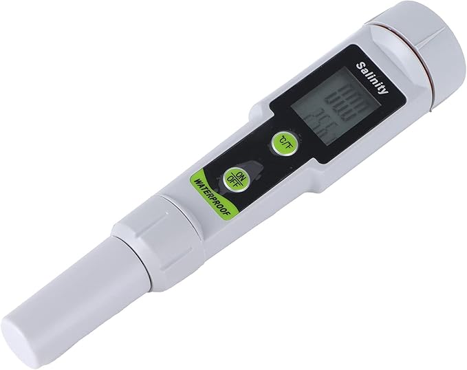 Salt Content Meter Pool, High Precision Water Tester, Salt Content Waterproof Salt Content Meter Pool PH Meter Pool Digital Pool Salt Water Tester, for Hydroponics, Aquariums, SPA, Swimming Pool