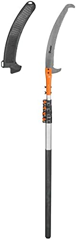 Telescopic Pruning Saw 550 cm Garden Saw 5.5 m Scissors Pruning Saw with Branch Hook Telescopic Pole 186-550 cm