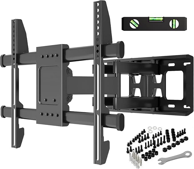 TV Wall Mount for 32-85 Inch Screens VESA 200 x 100 to 600 x 400 mm Swivelling Tilting and Extending for LED, OLED, Flat & Curved TV Wall Mount - Max Load 60 kg