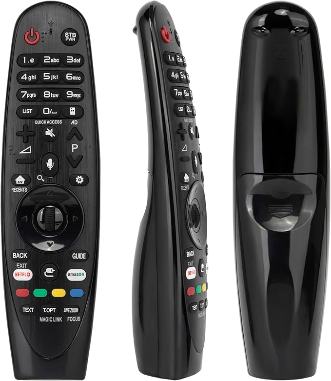 Magic Remote Control AN-MR650A ONLY for LG 2017 Smart TV, Replacement for LG TV Voice Magic Remote Control AN-MR650A AKB75075301, with Voice/Magic/Pointer Functions, With 2 Popular Shortcut Buttons