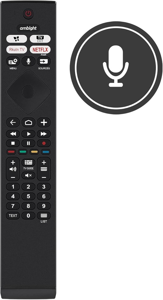 New 398GM10BEPHN0020SY Replacement Remote Control for Philips 398GM10BEPHN0020SY 48OLED935/12 55OLED805/12 55OLED865/12 55PUS9435/12 65OLED805/12 65O LED855/LED 812 65OLED935/12 65PUS9435/12 Remote