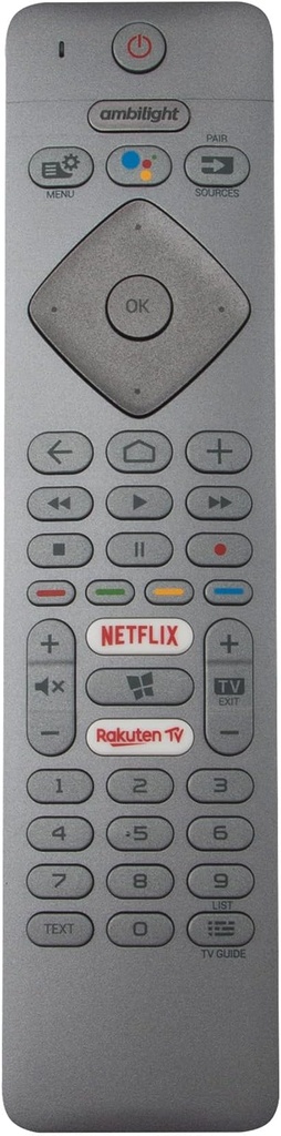 AULCMEET YKF463-001 Remote Control Replacement for Philips OLED TV 43PUS7334/12 50PUS8804/12 55PUS7394/12 65OLED934/12 43PUS7394/12 55OLED804/12 55PUS820 4/12 65OLED984/12 50PUS7334/12 55OLED854/12