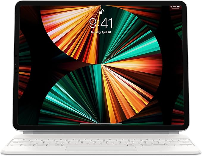 Apple Magic Keyboard für iPad Pro (12.9-zoll, 5th Generation) - (International English) - Weiß (Generalüberholt)