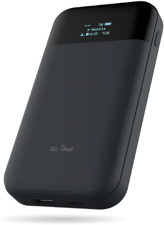 GL.iNet GL-E750V2 (MUDI) 4G LTE Portable WiFi Hotspot for Travel | Mobile Hotspot Device, OpenWrt, OpenVPN, WireGuard, Gate, 7000mAh, Global Version