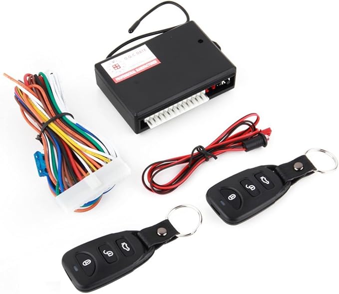 WANGCL Universal Car Alarm Systems Car Remote Central Kit Anti-Theft Door Lock Keyless Entry System Central Locking with Remote Control