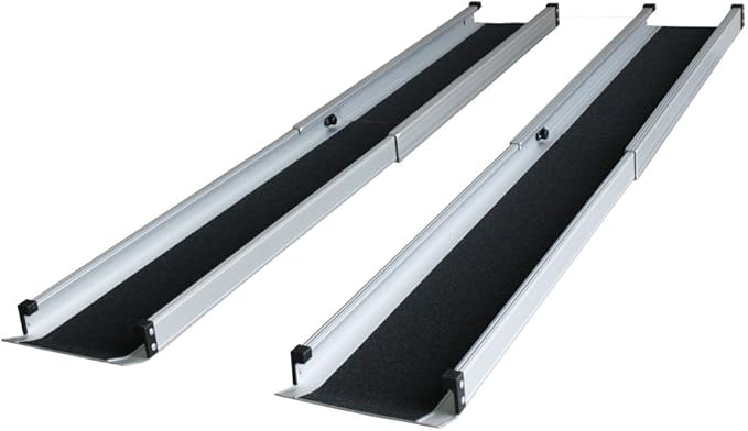Wheelchair Ramp Aluminium Ramp Wheelchair Aluminium Ramp Foldable Telescopic Ramp Aluminium 183 cm