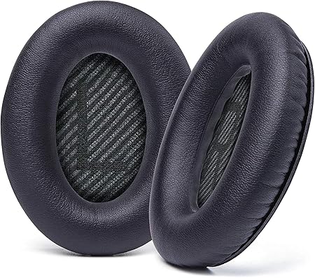 Cushions Ear Pads Improved Replacement Ear Cushions for Bose QC35 & QC35ii (QuietComfort 35) Headphones - Softer Leather, Luxury Memory Foam, Extra Thickness, Extra Durability