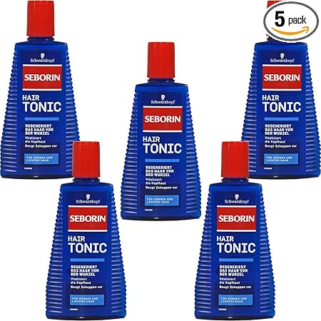 Schwarzkopf Seborin Hair Tonic (5 x 300 ml), Hair Tonic for Thin Hair, Prevents Dandruff, Hair Care Keeps Hair Fresh and Healthy