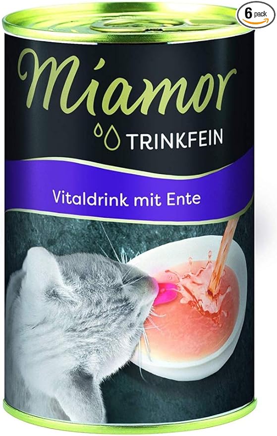 Miamor Trinkfein Vital Drink with Duck 135 ml Pack of 6 (6 x 135 ml)