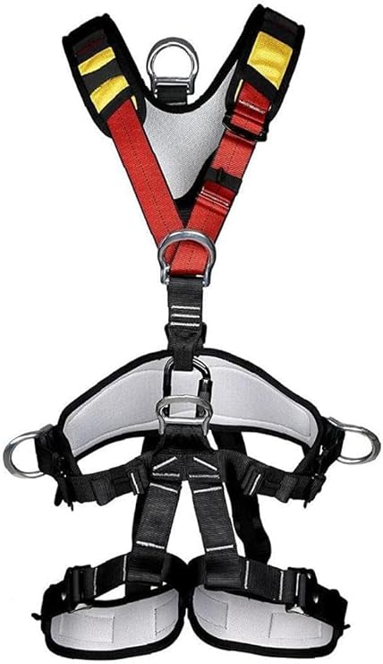 Climbing Harness, Full Body, Multi-Purpose Climbing Harness, Waist Hip Protection Belt, Full Body Safety Belt, Fall Protection, Body Climbing Belt for Mountaineering, Tree Climbing, Hiking