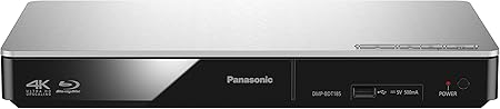 Panasonic DMP-BDT185EG 3D Blu-ray Player (4K Upscaling, DLNA, VoD, HDMI-Steuerung, USB, MKV-Playback) silber