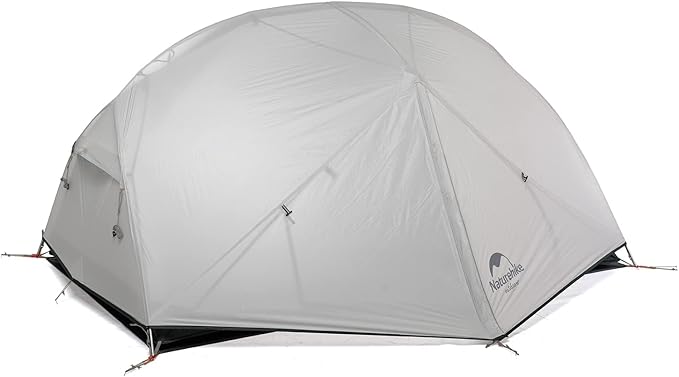 Naturehike Mongar 2 Mann Zelt Campingzelt Ultraleicht Zelt 2 Personen Camping Zelt Rucksackzelte 4 Jahreszeiten Zelt 20D Nylon PU4000mm für Camping Trekking Radfahren Bergsteigen