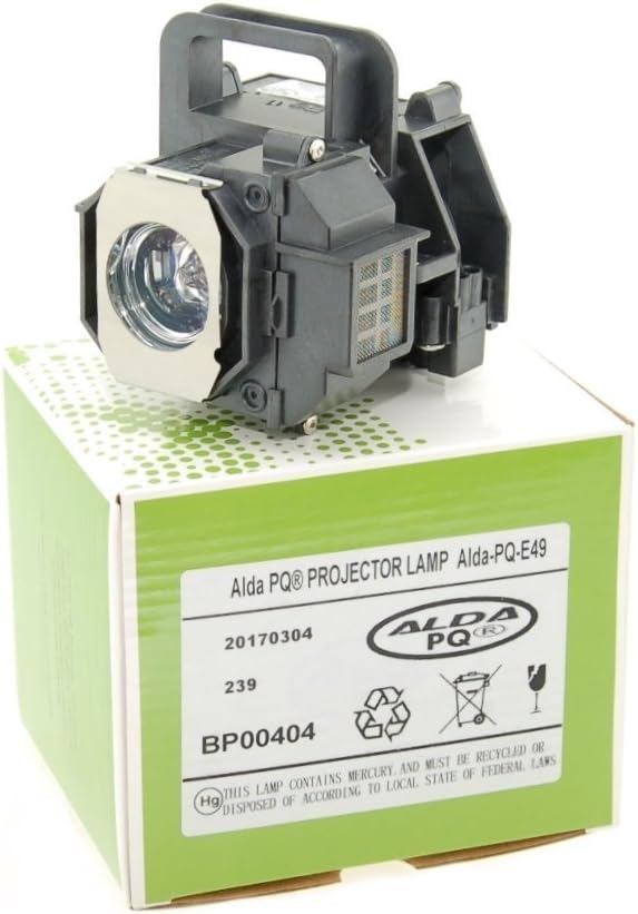 Alda PQ Premium Projector Lamp Compatible with Epson EH-TW3200, EH-TW2900, EH-TW3500, EH-TW3600, EH-TW3800, EH-TW4400, EH-TW4500, V13H010L49, ELPLP49 Projector; Casing