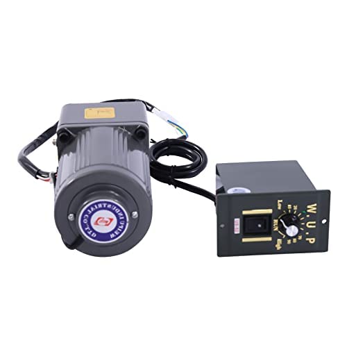 Speed Reducer, Continuously Adjustable Motor 220 V 40 W Adjustable Speed Single Phase Asynchronous Gear Motor Frequency Converter Motor (20K)