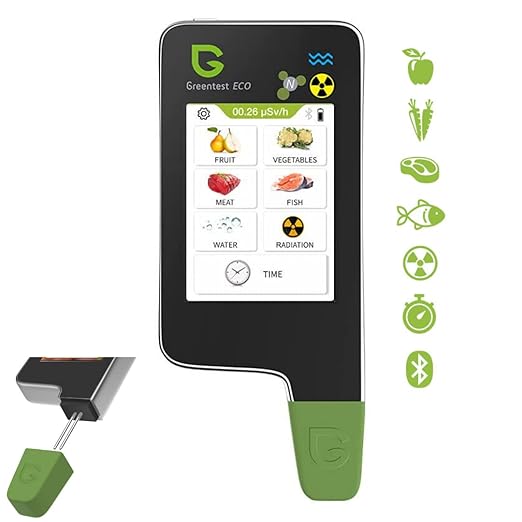 Greentest Eco 6 Geiger Counter + Nitrate Tester Meat Fish TDS Water Tester Dosimeter Radiation Meter Nitrate Tester Meter Geiger Counter Nitrate Meter