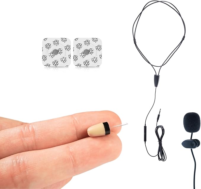 CooMax Spy Headphones Wireless Vip Pro Invisible Headphones Microphone Mobile Phone for Examination - Mini Spy Earpiece Headset for Spicker Spy Earpiece In Ear (Spy Headphones Vip Pro SuperMini +