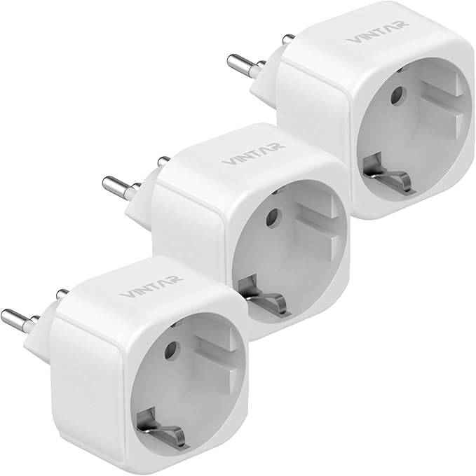 VINTAR 3 PC Germany to Switzerland Travel Adapter, Swiss Socket Adapter, EU to Switzerland Travel Adapter for Switzerland, Maldives, Rwanda, Liechtenstein Travel Adapter Type J