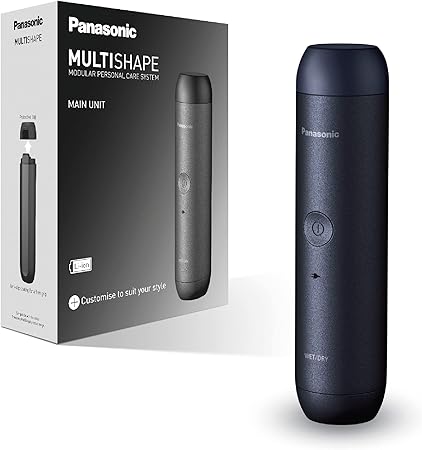 Panasonic MULTISHAPE ER-CBL1 Modular Body Care System Main Unit for Beard Body Hair Nose Ear Eyebrow Trimmer 3 Blade Razor Toothbrush with Rechargeable Li-ion Battery