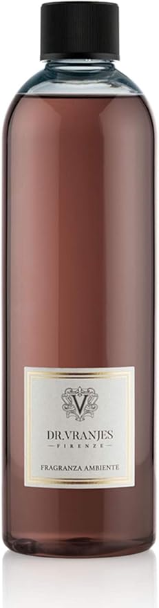 Dr. Vranjes – Melograno 500 ml Nachfüller mit Weiße Stäbchen - Luxus-Raumduft, Made in Italy, Hauptnote: Fruchtig, Duftpyrammide: Wassermelone, Jasmin, Schwarze Johannisbeere