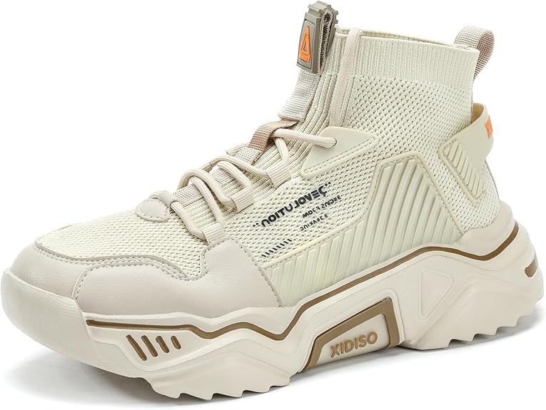 FUSHITON Men's Sports Shoes Trainers Gym Lightweight High Shoes Outdoor Fitness Shoes Leisure Shoes Trainers Jogging Shoes Running Shoes