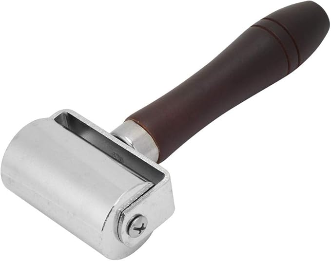Leather Edge Roller, DIY Leather Press Rolling Wheel Glue Laminating Roll Tool for Smoothing Leather (60 mm / 2.4 inches)