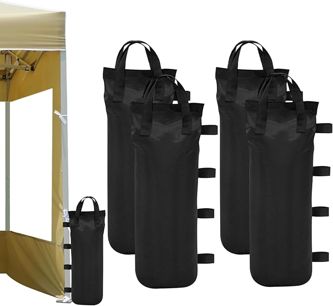 TUZHE Weights for Gazebo, Pack of 4, Gazebo Weights Sandbags for Filling Weighting Sandbag Weight Made of 800D Oxford