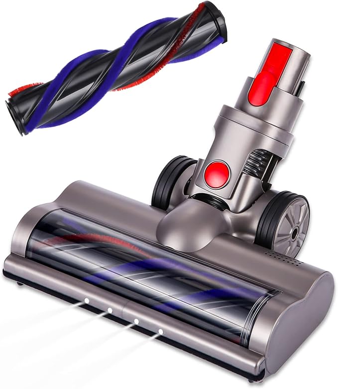 Brush Accessories Compatible with Dyson V7 V8 V10 V11 V15 Vacuum Cleaner Replacement Direct Drive Motor Head with Extras Roller Brush Turbine Brush Floor Accessories Electric Brush Floor Nozzle