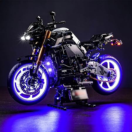 cooldac LED Light Kit Compatible with Lego 42159 Technic Yamaha MT-10 SP, Creative Decorative Lights Set Compatible with Lego 42159 Technic Yamaha MT-10 SP Building Blocks (Lighting Only, No Models)