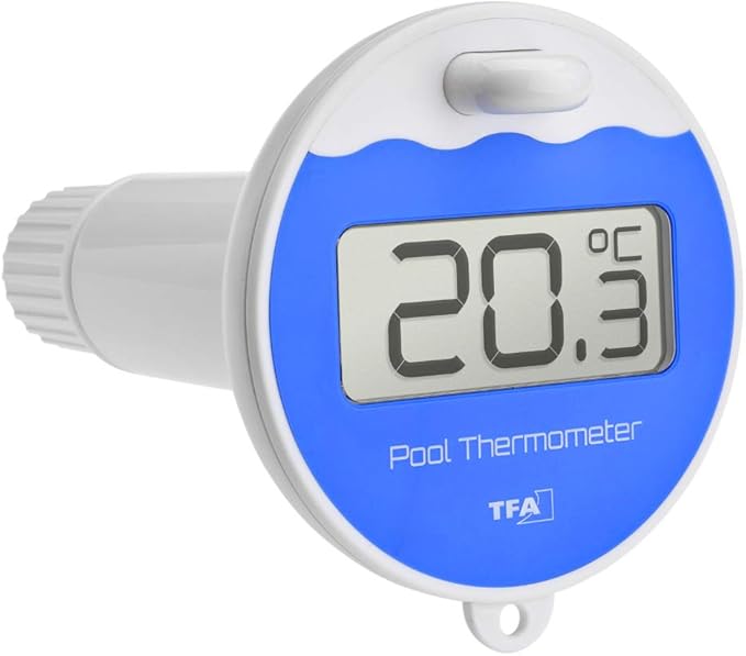 TFA Dostmann Pool Transmitter with Display, 30.3238.06, for Marbella 30.3066.01 and TFA WLAN Weather Station 35.8001 | 35.8002 | App 35.8000, Includes Display, L 97 x W 105 x H 168 mm