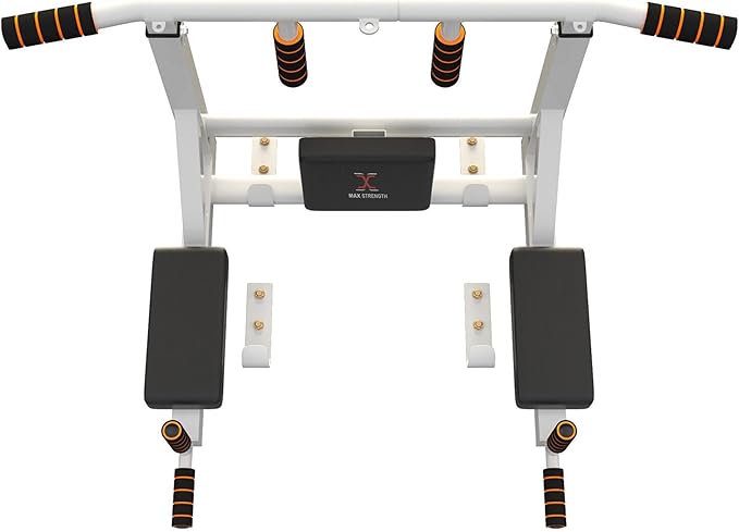 MAXSTRENGTH Multifunctional Pull Up Bar Pull Up Bar Dip Station Indoor Home Gym Training Equipment Fitness Dip Stand Exercise Support