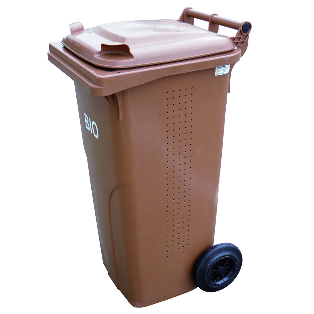Europlast Austria waste and trash pail container - brown 120L BIO + RUSH.