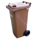 Europlast Austria waste and trash pail container - brown 120L BIO + RUSH.
