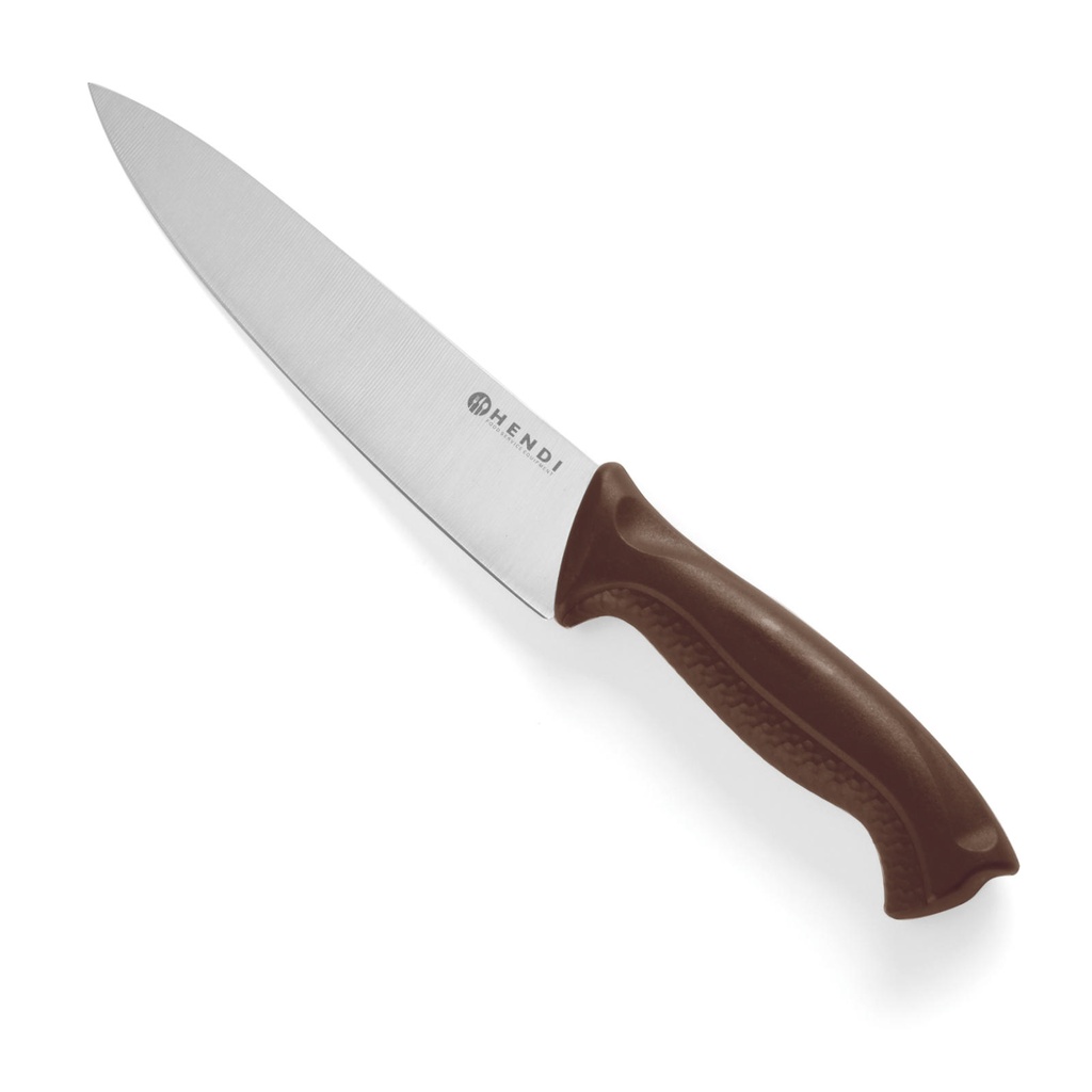 HACCP vorsti ja keedetud liha kööginuga 320mm - pruun - HENDI 842669