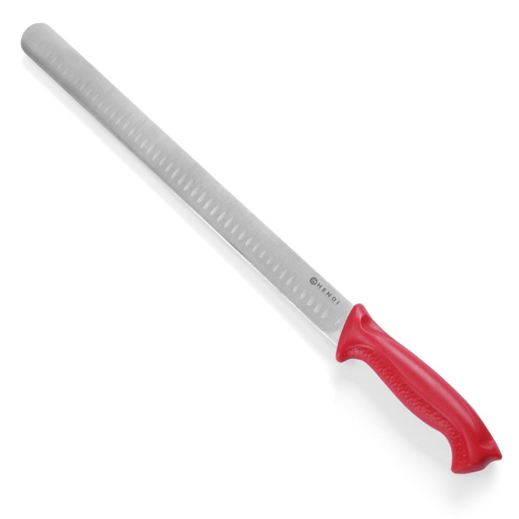 HACCP singi ja lõhe nuga toorele lihale 490mm - punane - HENDI 842928