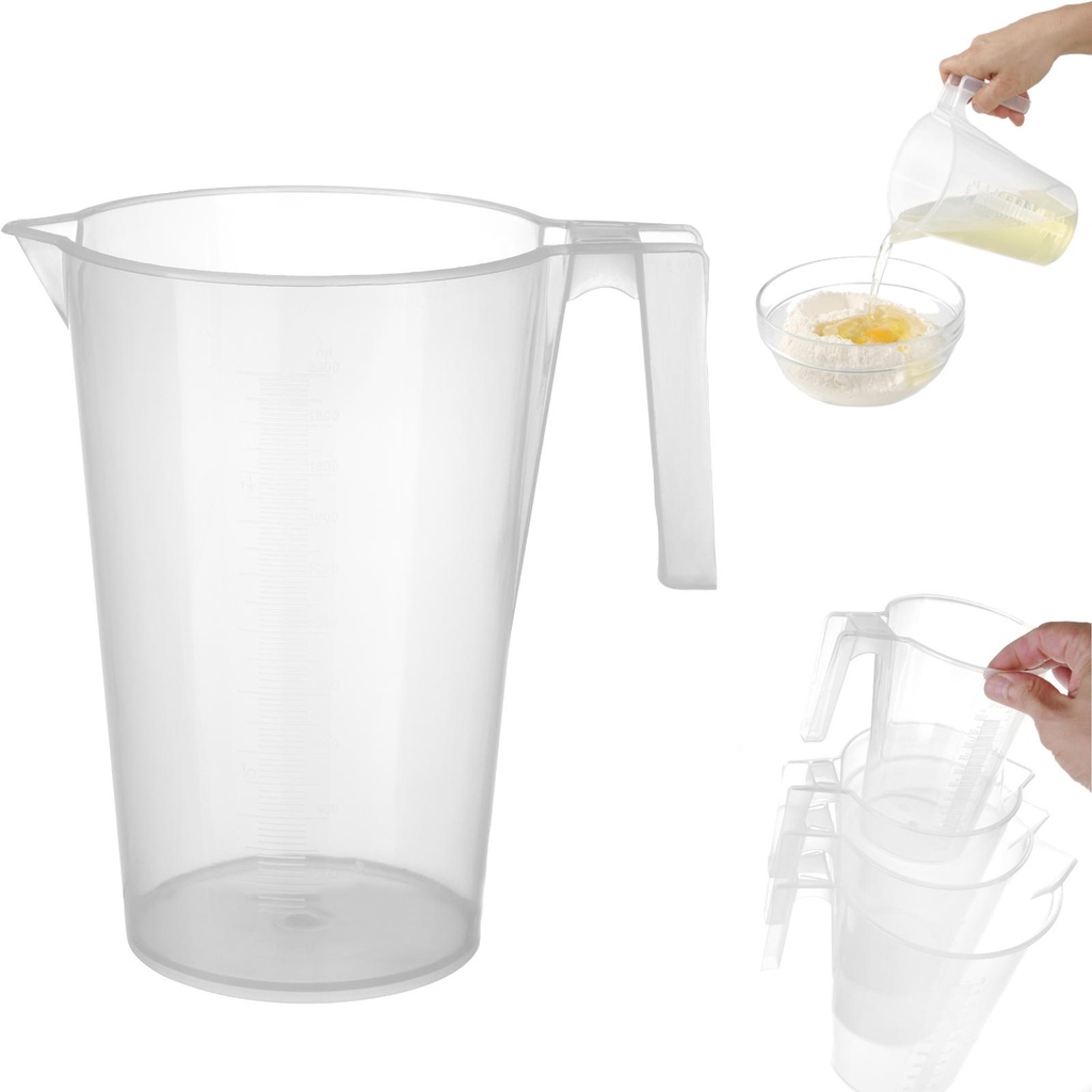 Kitchen measuring jug with polypropylene measuring cup stackable 2L - HENDI 567838