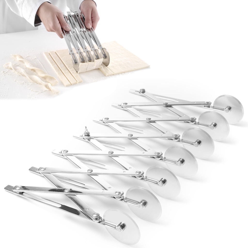 Dough marker spaced adjustable 13-125mm 7 blades - HENDI 515150