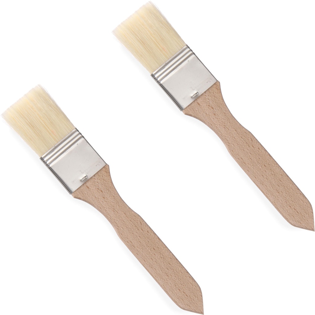Confectioner's grease brush flat 40x210mm KIT 2pcs. - HENDI 515327