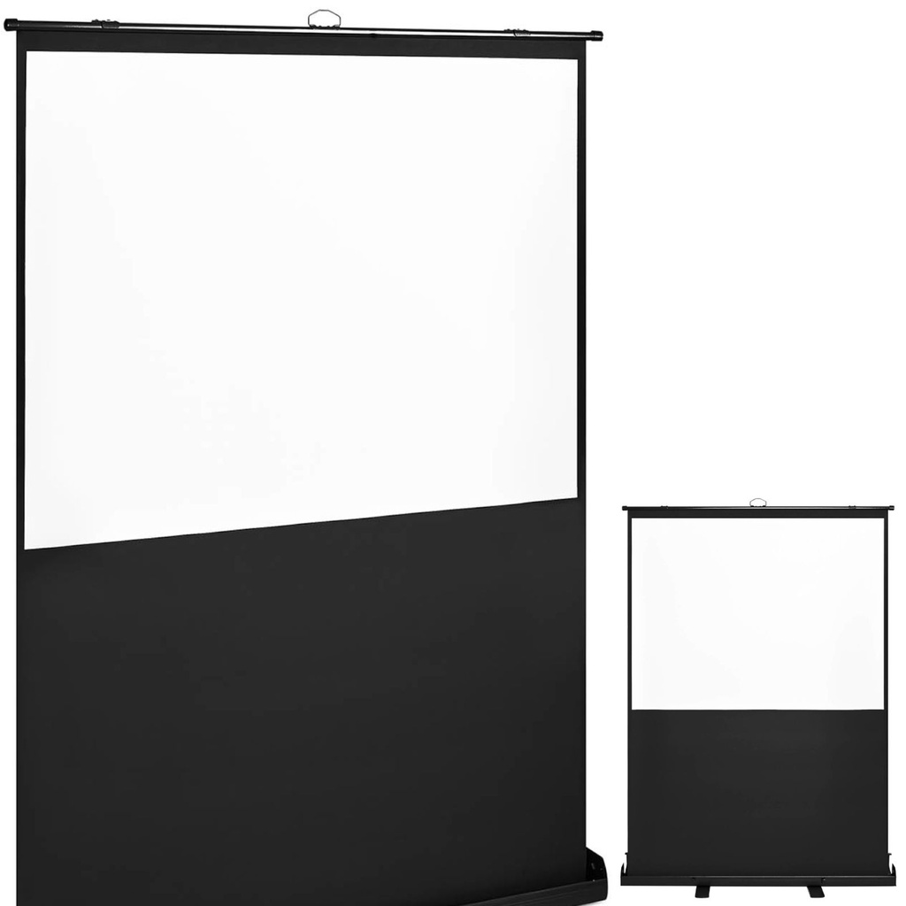 PULL-UP portable pneumatic floor projection screen 4:3 format 70''