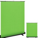 GREEN SCREEN põrandafotograafiline taustaplaat, sissetõmmatav 166,2x199 cm