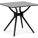 Square table table for home office universal max 150 kg 80x80 cm BLACK