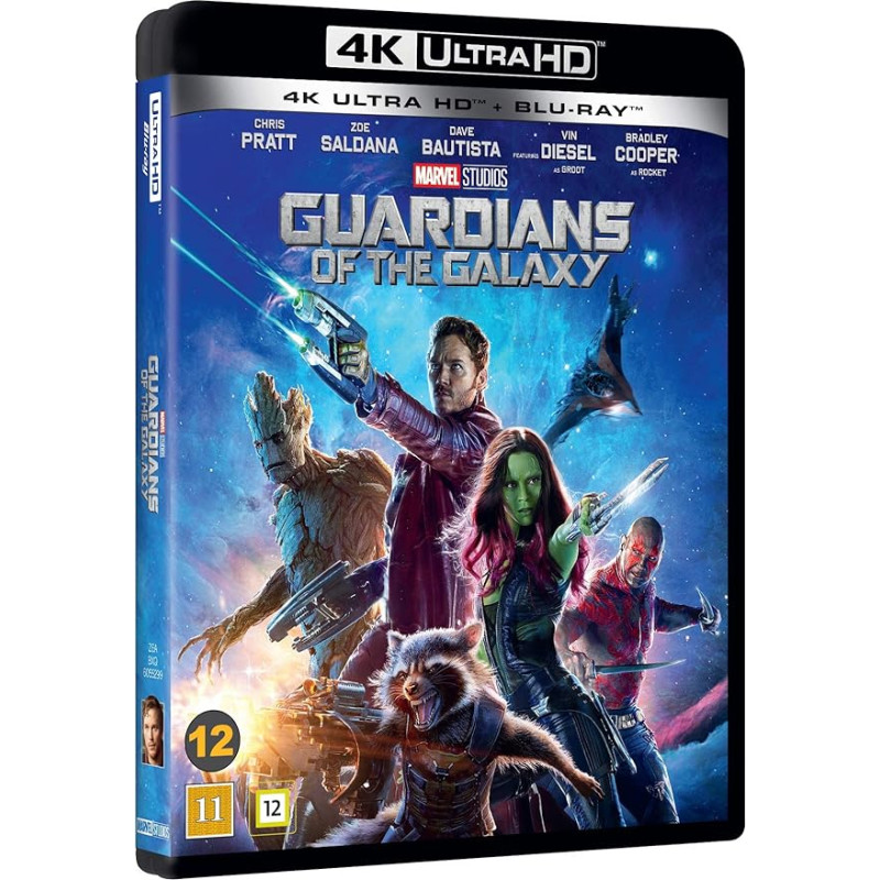 Guardians of The Galaxy 4K Ultra HD Blu-Ray + Blu-Ray (Nordic Important)