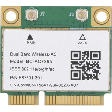 MC-AC7265 Network Card PCI-E Network Card Gigabit Dual Band for Bluetooth 4.2 Wireless WiFi Network Card Built-in 7265AC Chip