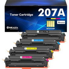207A 207X MFP M283fdw Toner: Compatible with HP 207A 207X M255dw Color Laserjet Pro MFP M283fdw Toner Black M282nw M283fdn M255nw W2210A W2211A W2212A W2213A Cyan Yellow Magenta chip with magmagmagmag