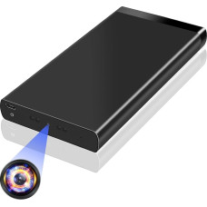 Mini kaamera, 10000 mAh Power Bank kaamera, väike valvekaamera aku 1080P HD, kaasaskantav mikrovideokaamera gravitatsioonianduriga, liikumise tuvastamine ja öövaatlus siseruumides/väljas kasutamiseks