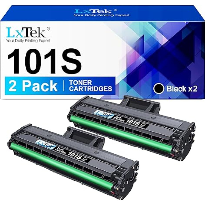 LxTek MLT-D101S toonerikassett, mis on ühilduv Samsung MLT-D101S D101S jaoks Samsung ML-2165W ML-2165 ML-2160 SF-760P SCX-3405W SCX-3405 SCX-3400 SCX-3405FW SCX-3405F ML-2166 88 SF-7 60 (must, 2 komplekti).