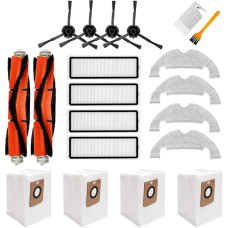Accessory Kit for Dreame Bot Z10 Pro L10 Plus Vacuum Cleaner, 20 Pieces Set, 2 Removable Main Brushes, 4 HEPA Filters, 4 Side Brushes, 4 Wipes, 4 Dust Bags, 2 Cleaning Brushes