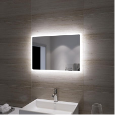 Sonni Bathroom LED Wall Mirror, Rectangular with LED Lighting, Cool White, IP44 Energy Saving